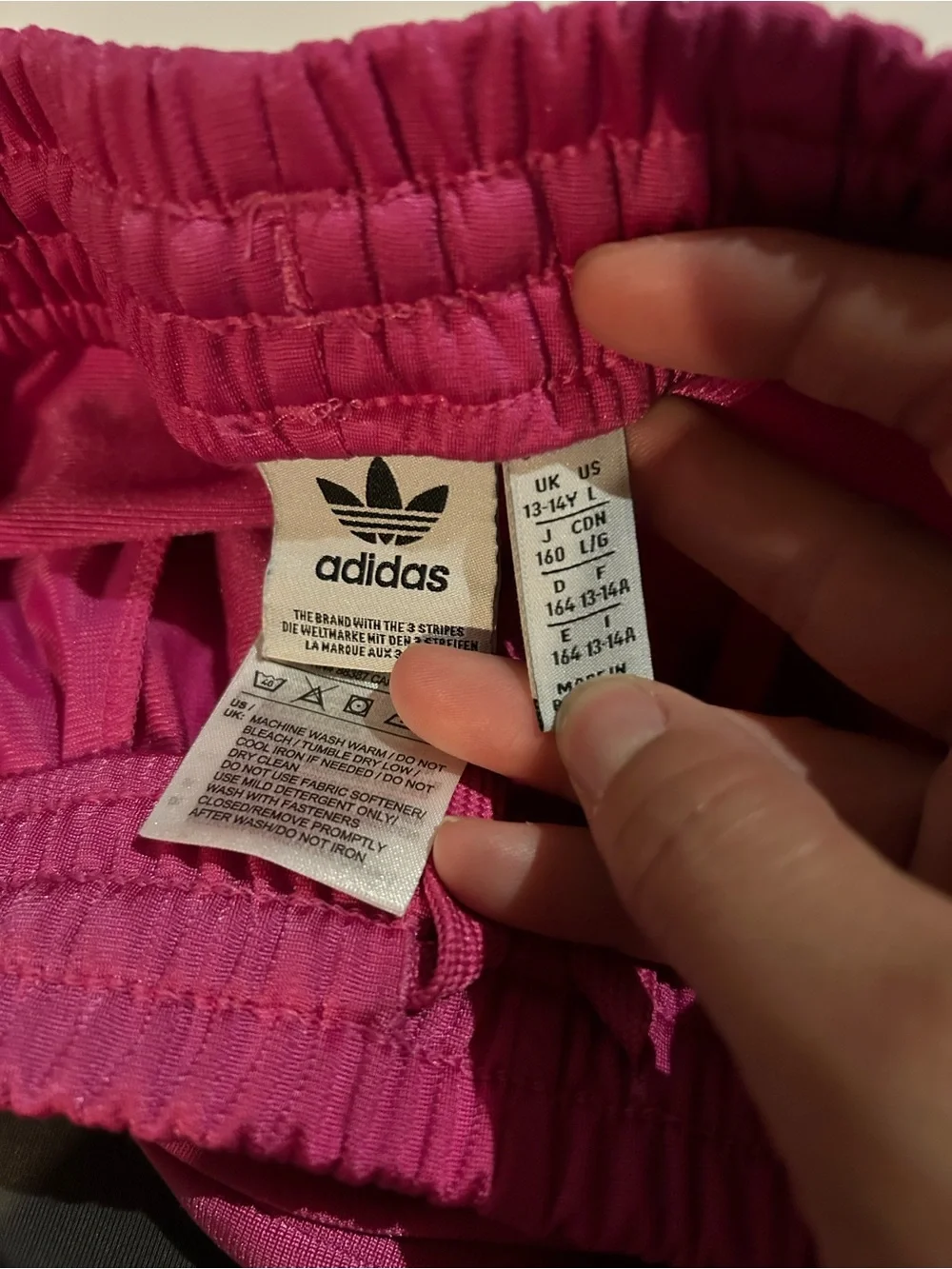 adidas Fuchsia Pink Three-Stripe Track Jacket and Pants Set